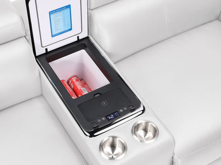 Nova - Sectional With Bluetooth Speaker, LED And Lifting Wine Cabinet