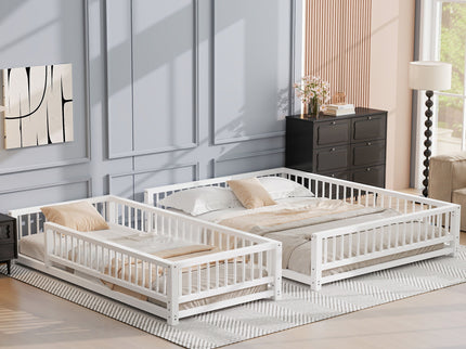 Bunk Bed With Ladder And Safety Guardrails
