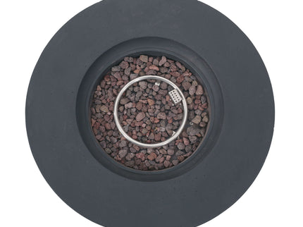 Modern Lightweight Concrete Outdoor Circular Fire Pit 50, 000 Btu