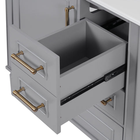 Traditional Bathroom Vanity Set With Soft Close Doors