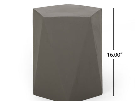 Side Table With Geometric Design