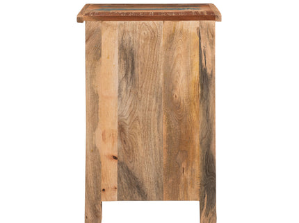 Carved Side Table - Natural