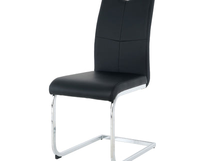 Modern Dining Chairs With Padded Seat And Metal Legs