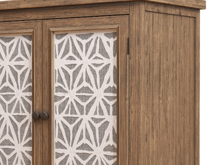 Storage Cabinet, Organizer - Brown Antique White