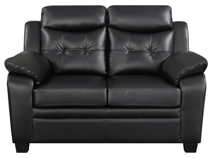 Castro - 2 Piece Living Room Set: Sofa & Loveseat - Black