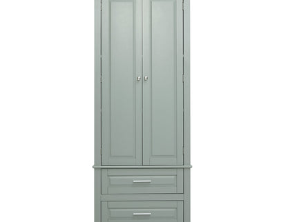 Tall Storage Cabinet With 2 Drawers For Bathroom