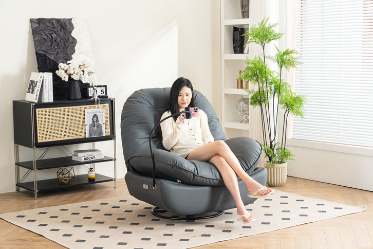 Power Recliner Swivel Glider USB Charger With tooth Music Player, Sleep, Working, Game And Leisure