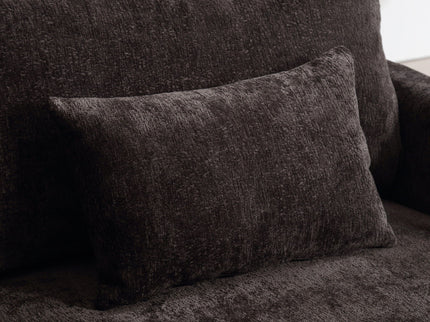 Mid Century Modern Fabric Loveseat Sofa, 2 Seat Upholstered Couch