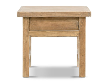Rowan - Side Table With Drawer - Light Brown
