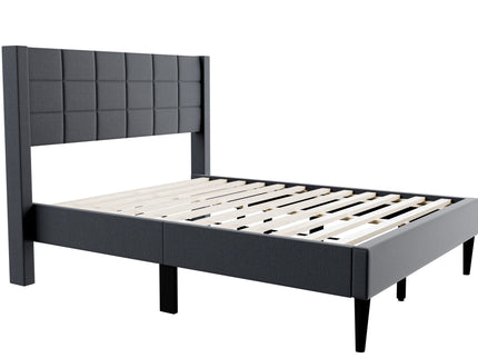 Bed Upholstered Box Design Headboard