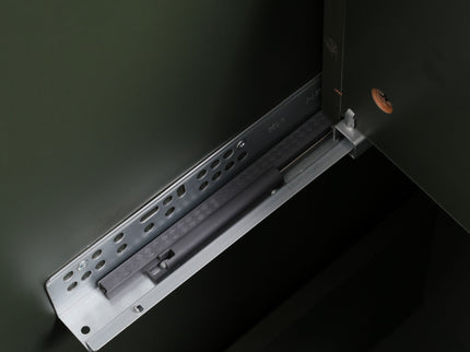 Fluted Bathroom Vanity With Ceramic Sink, Soft Close Slides