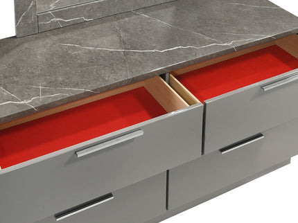 Elara - Dresser With Spacious Drawers - Gray