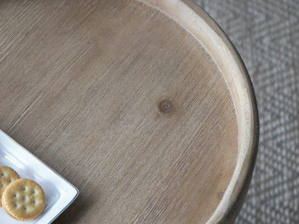 Stylish Rustic Round Wooden Table