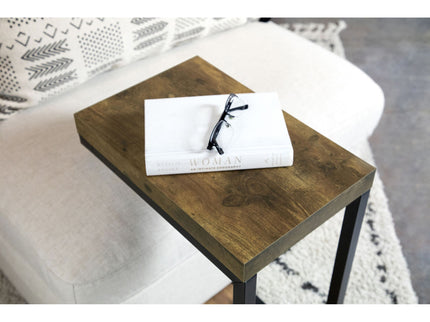 Snack Table With Industrial Base