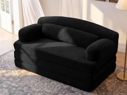 2 Seater Sofa Bed, Compact Foldable Floor Couch