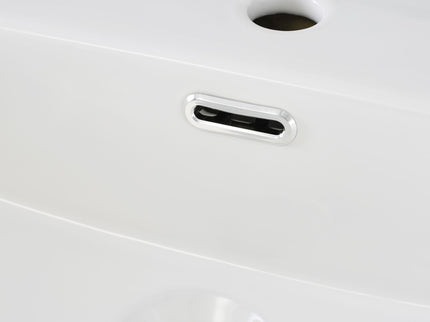 Bathroom Vanity With Ceramic Sink And Ample Storage, Ideal For Small Bathrooms