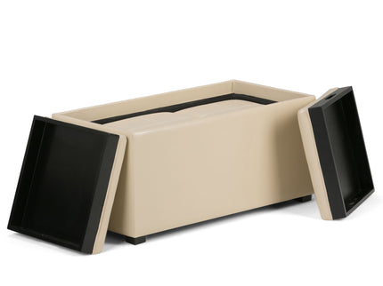 Avalon - 5 Piece Storage Ottoman, Contemporary