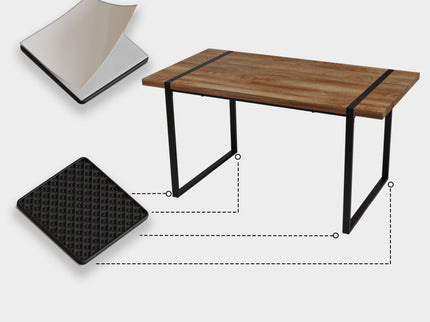 Rectangular Dining Table, 4 - 6 Person Capacity - Wood