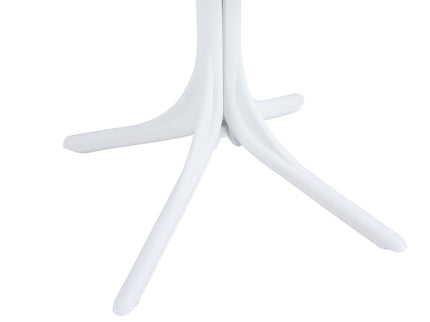 Modern Round Table, Waterproof, UV Resistant And Durable - White