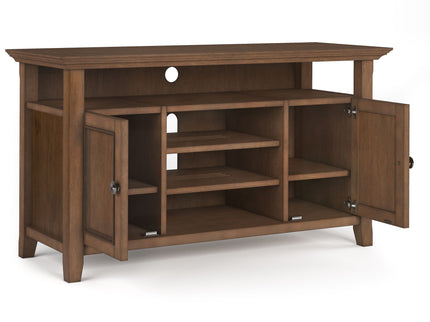 Amherst - TV Media Stand - Rustic Natural Aged Brown