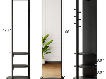 3 In 1 Multifunctional Full Length Clothing Mirror