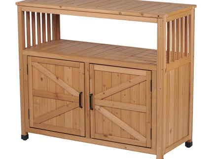 Patio Bar Table Set With Storage