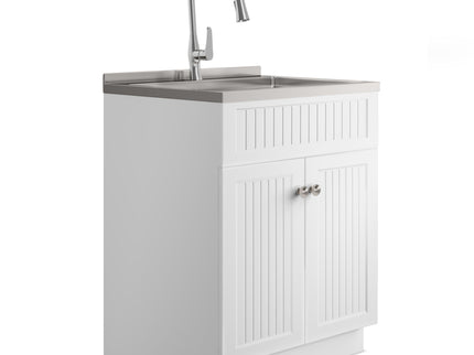 Beckham - Laundry Cabinet & Faucet And Stainless Steel Sink