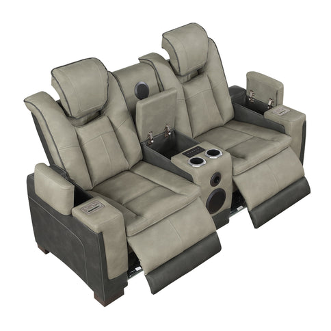 Bruno - Power Reclining Living Room Set With LED Lighting