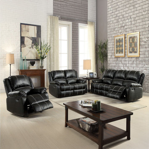 Zuriel - Synthetic 3 Piece Living Room Recliner Set