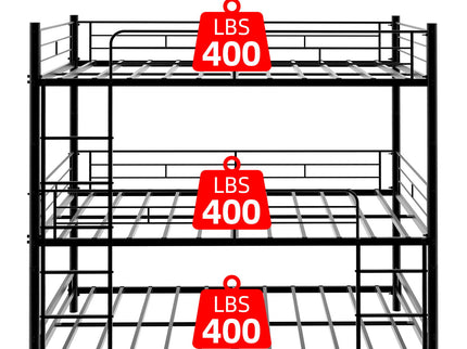Triple Frame Bed With Built In Ladder
