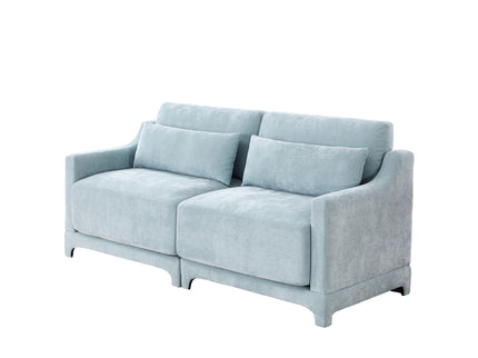 Elegant Sofa With Ergonomic Design And Lumbar Pillows