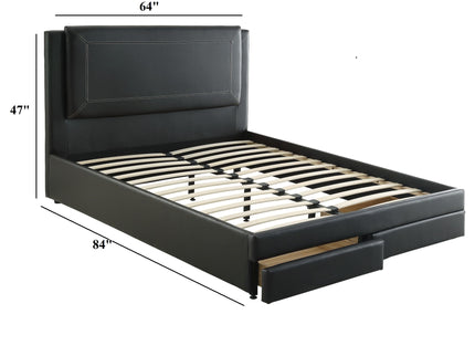 Modern Bed With Storage Drawers