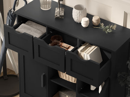 Storage Cabinets, Wooden Floor Cabinet, With Drawers And Shelves Storage Cabinets, Accent Cabinet For Living Room, Bedroom, Bathroom Furniture Home Decor