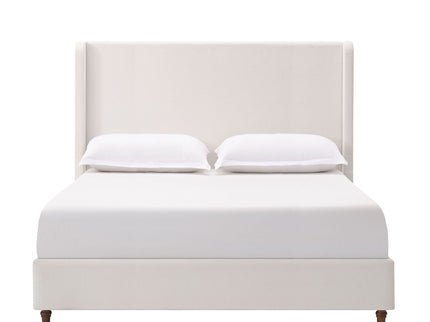 Harper - Tall Headboard Upholstered Bed / High Headboard / Elegant Simplicity / No Box Spring Needed