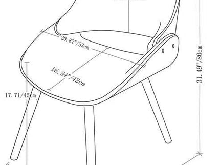 Malden - Bentwood Upholstered Dining Chair With Wood Back
