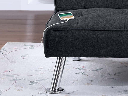 Tufted Sofa With USB Port For Living Room