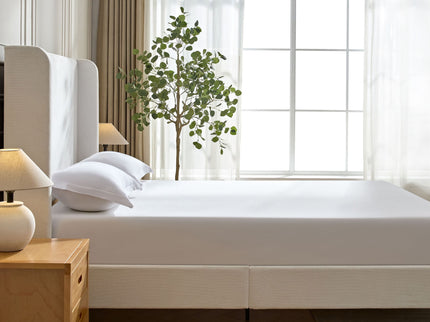 Harper - Tall Headboard Upholstered Bed / High Headboard / Elegant Simplicity / No Box Spring Needed