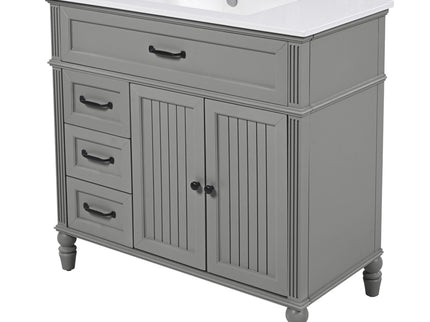 Bathroom Vanity With Sink, Freestanding Cabinet & Drawers