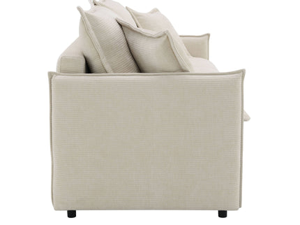 Elisea - Sleeper Sectional Sofa With 2 Toss Pillows - Beige