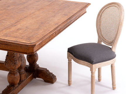 French Country Dining Chairs & Round Back (Set of 2)