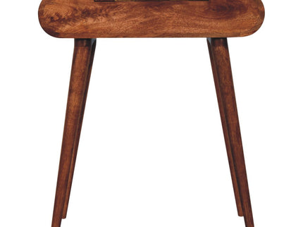 Mini Dressing Table With Foldable Mirror - Caramel