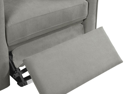 Power Lift Recliner Barrel Shape Reclining Chair With Footrest And Side Pocket
