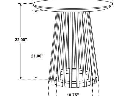 Diana - 2 Piece Round Coffee And End Table Set - Natural