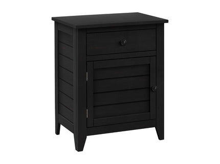Accent Nightstand, Storage Drawer, Transitional