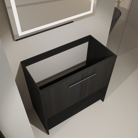 Modern Freestanding Bathroom Vanity With 2 Doors