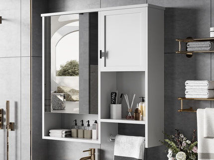 Modern Wall Mounted Bathroom Medicine Cabinet, Bathroom Wall Storage Cabinet With Mirror
