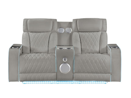 Electra - Power Reclining Set With Power Headrests, Massage And LED Lighting