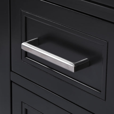 Bathroom Vanity With Sink, Soft Close Doors, Adjustable Shelf & 3 Drawers