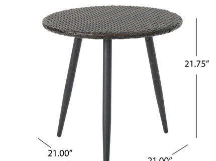 Kenneth - 3 Pieces Chat Set Outdoor Furniture - Brown Multi