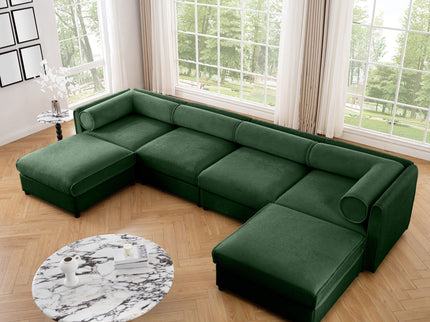 Contemporary Elegant Sofa With Storage And Ottoman